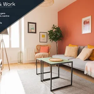 Chill And Work / Gare Tgv / Beau T2 Renove Apartamento Rennes